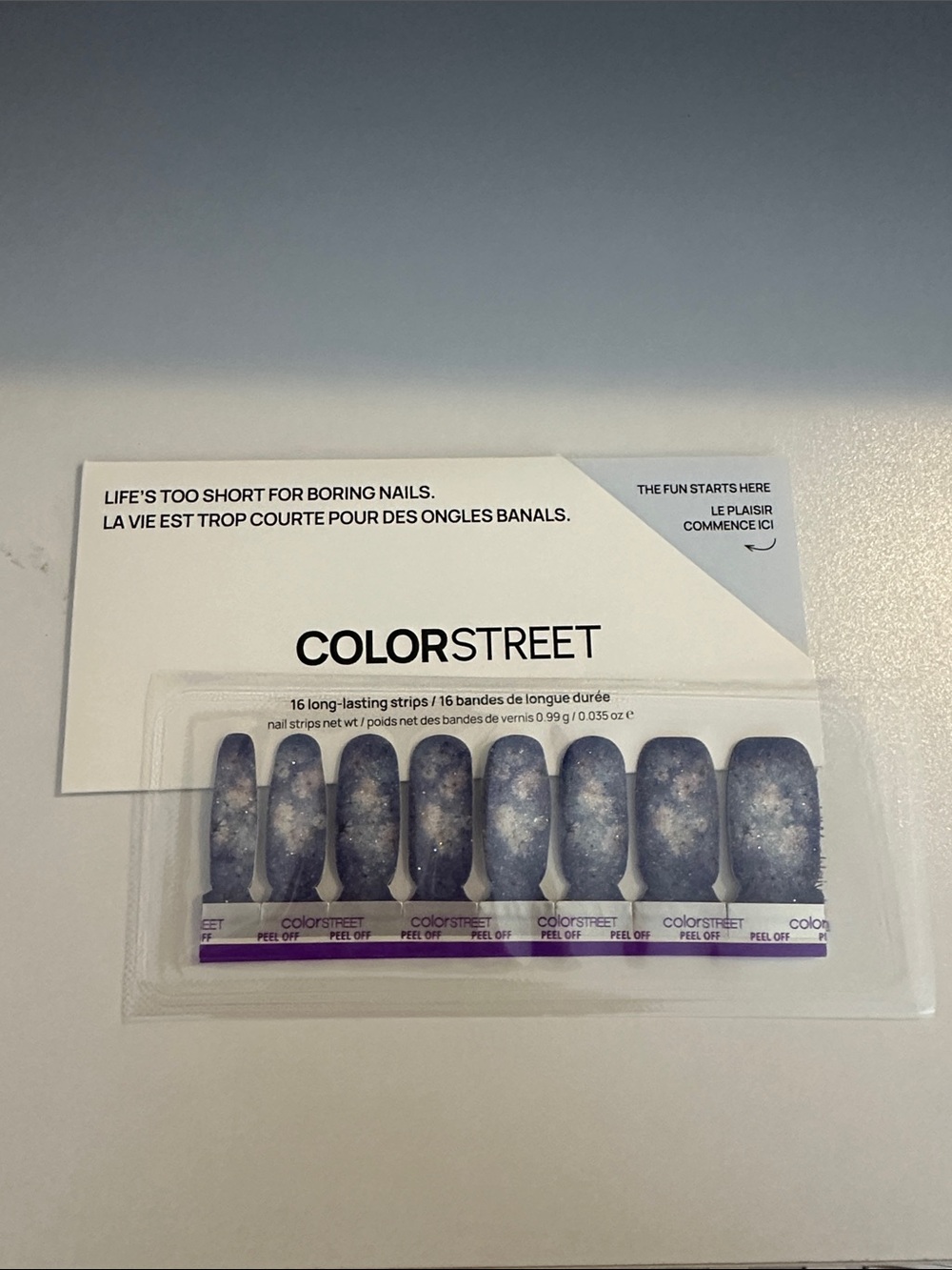 Color Street Nail Strips - Periwinkle Whisper